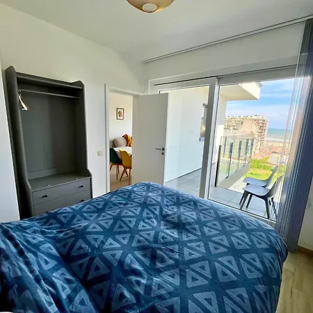 Le Sea View - Face A La Et Terrasse A Westende - Ideal Couple - 5min A Pied De La - Wifi 미들케르케