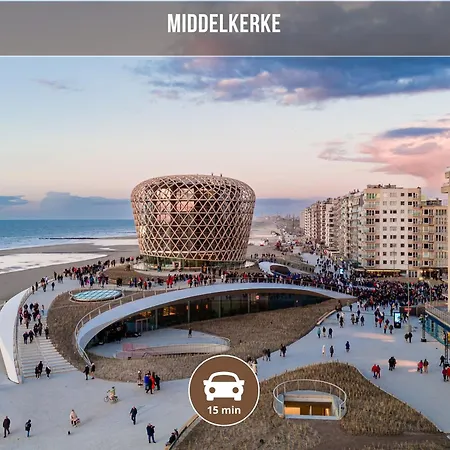 Le Sea View - Face A La Et Terrasse A Westende - Ideal Couple - 5min A Pied De La - Wifi 아파트 미들케르케